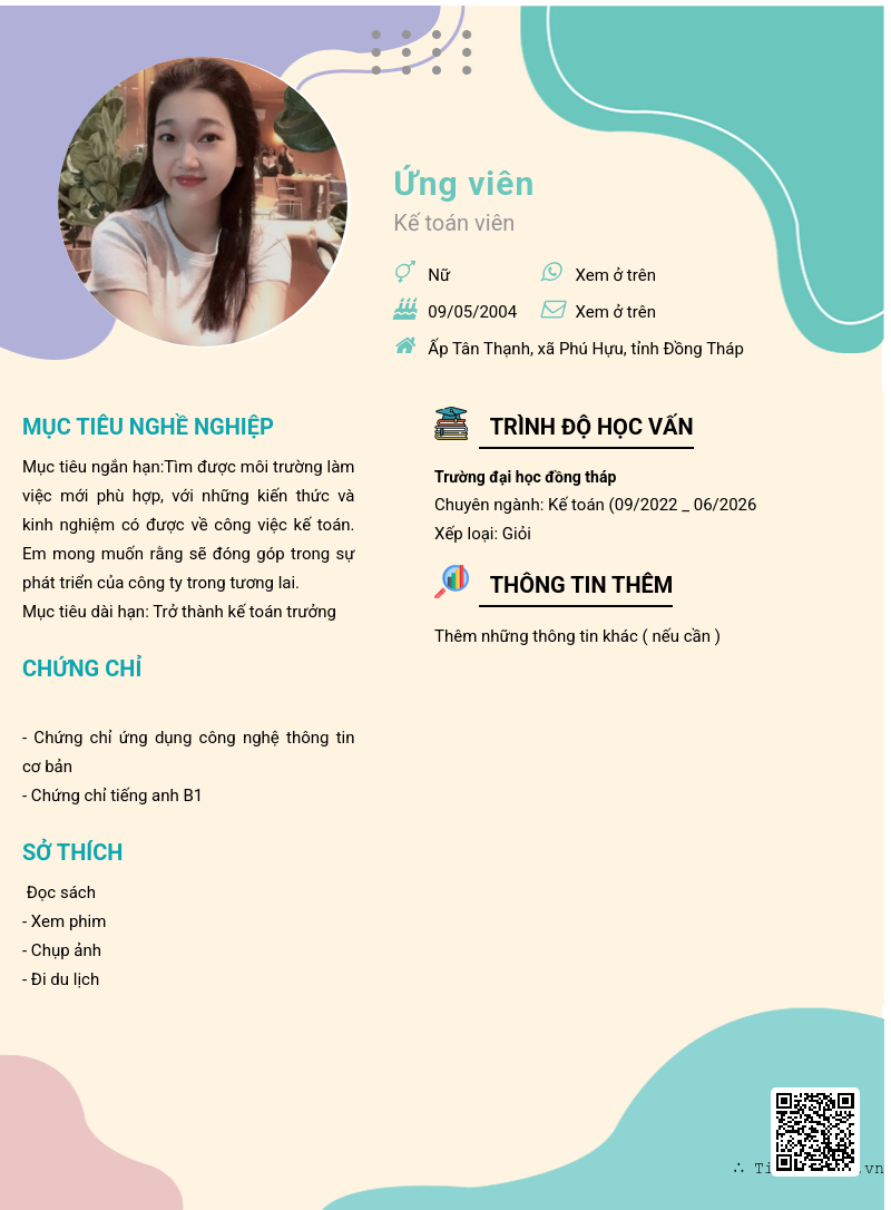 CV ứng viên