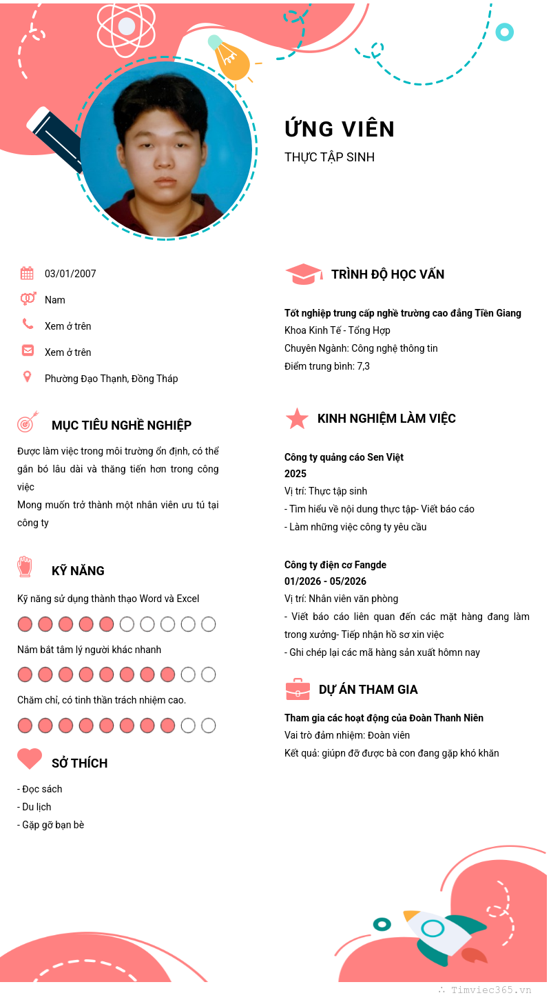 CV ứng viên