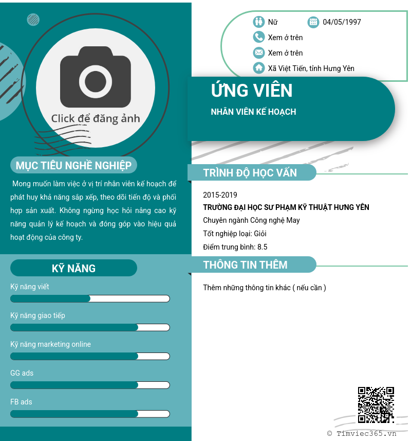 CV ứng viên