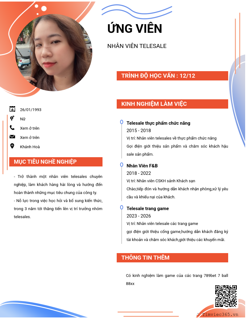 CV ứng viên