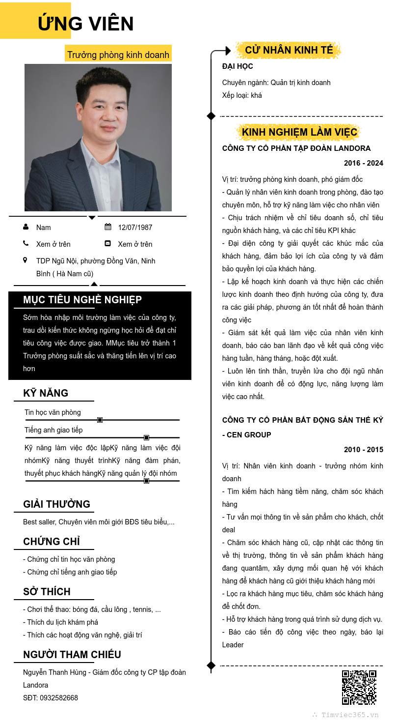 CV ứng viên