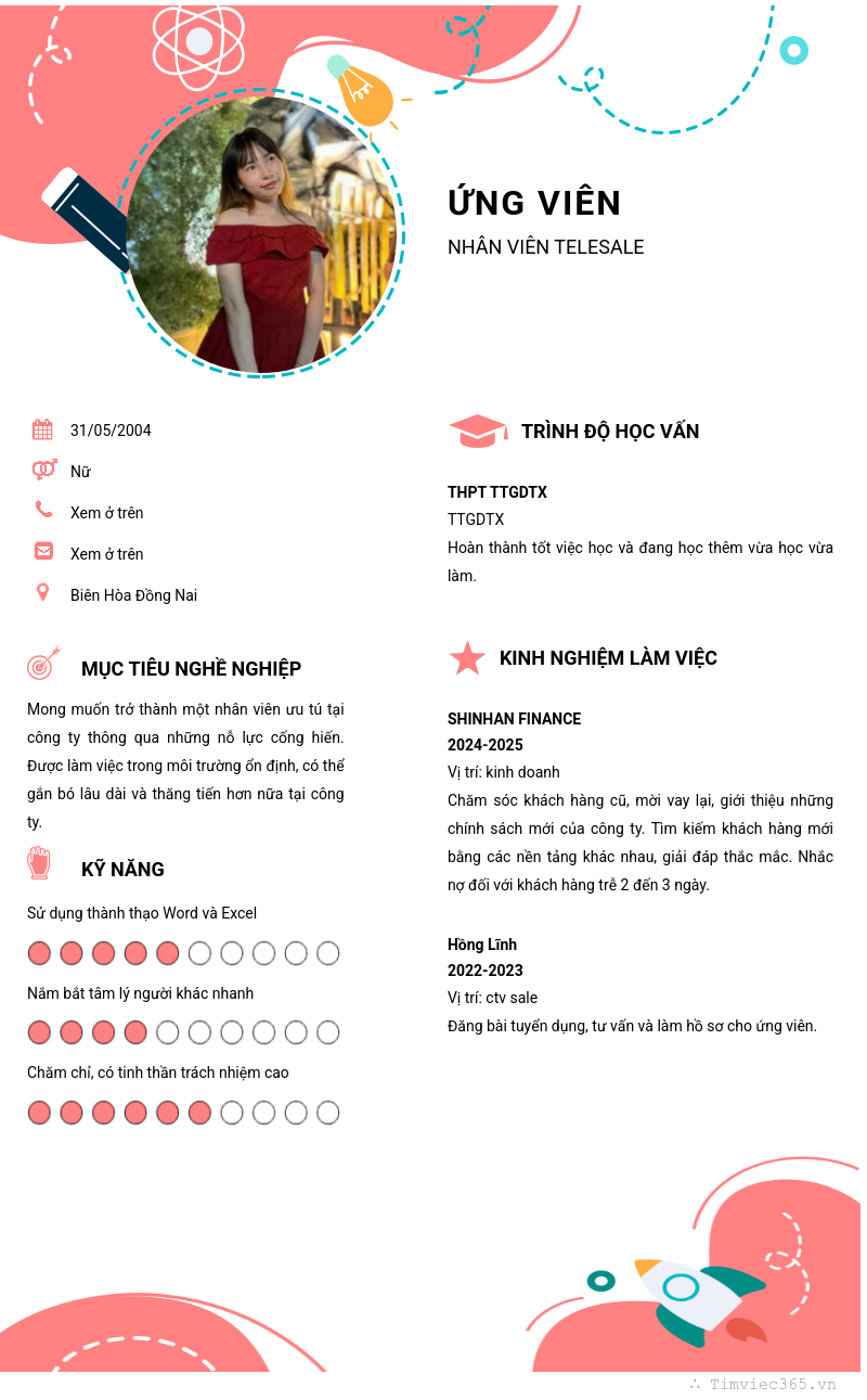 CV ứng viên