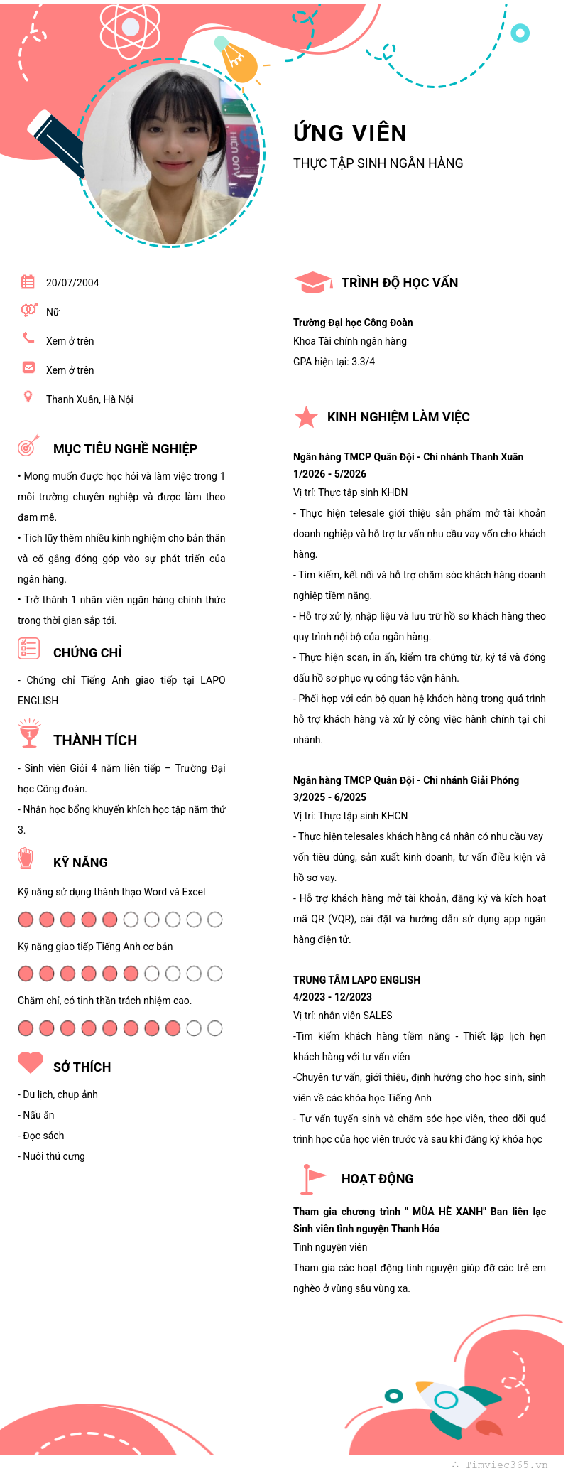 CV ứng viên