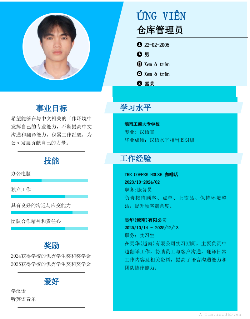CV ứng viên