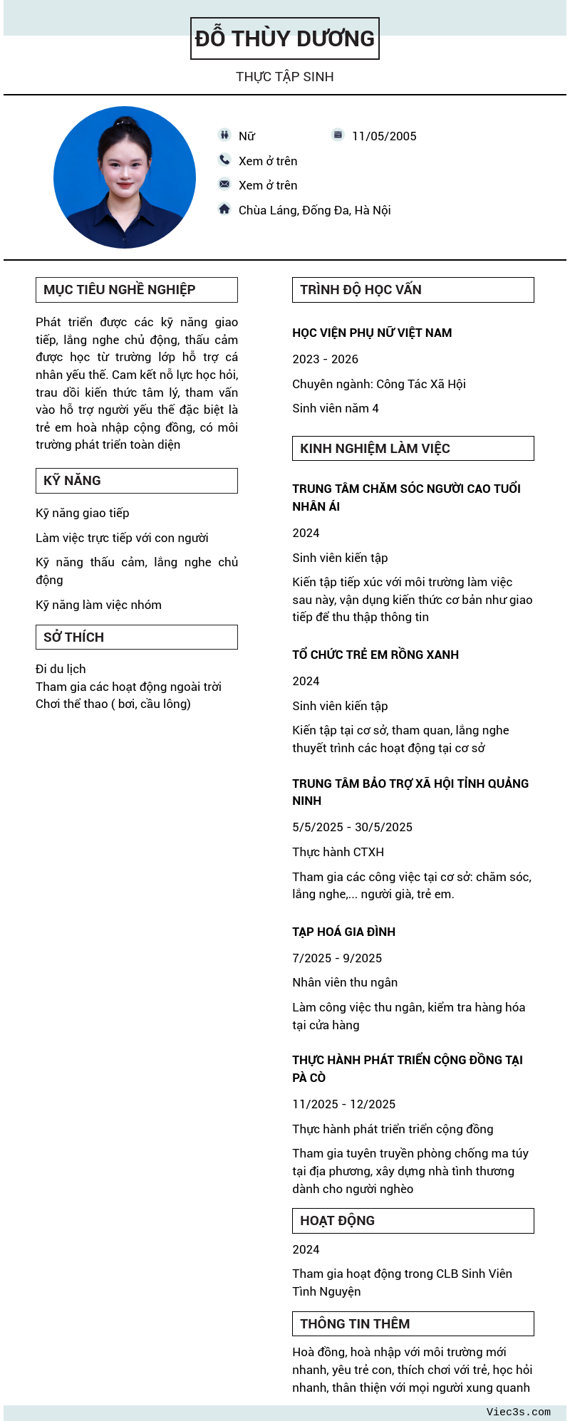 CV ứng viên