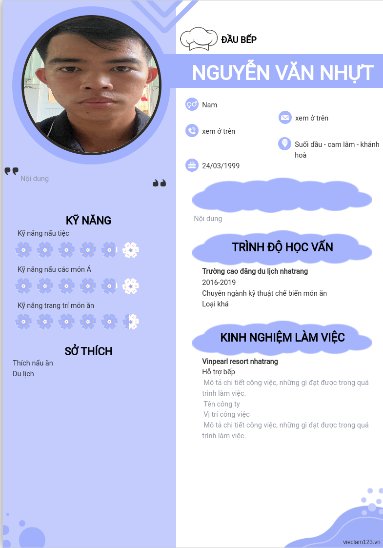 CV ứng viên