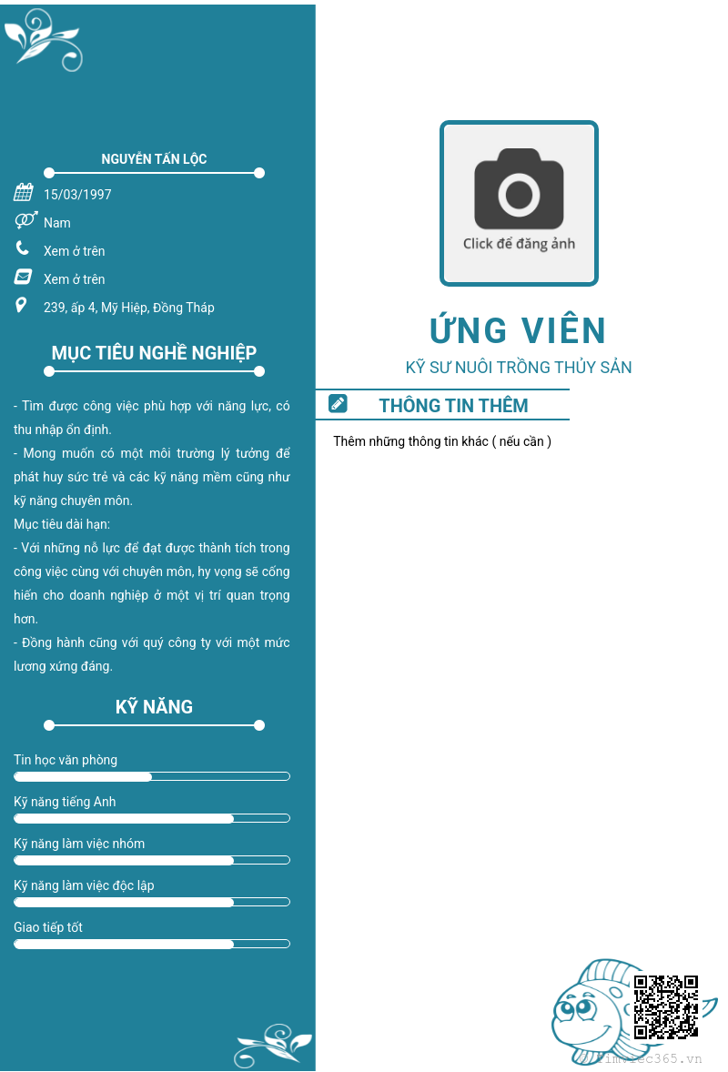 CV ứng viên