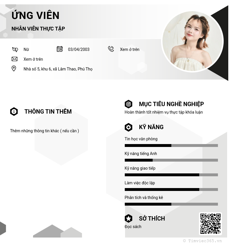 CV ứng viên