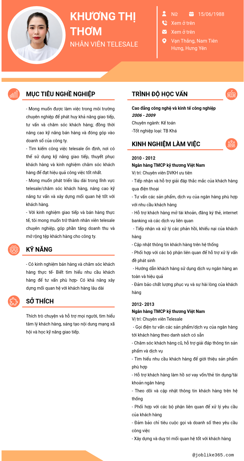 CV ứng viên