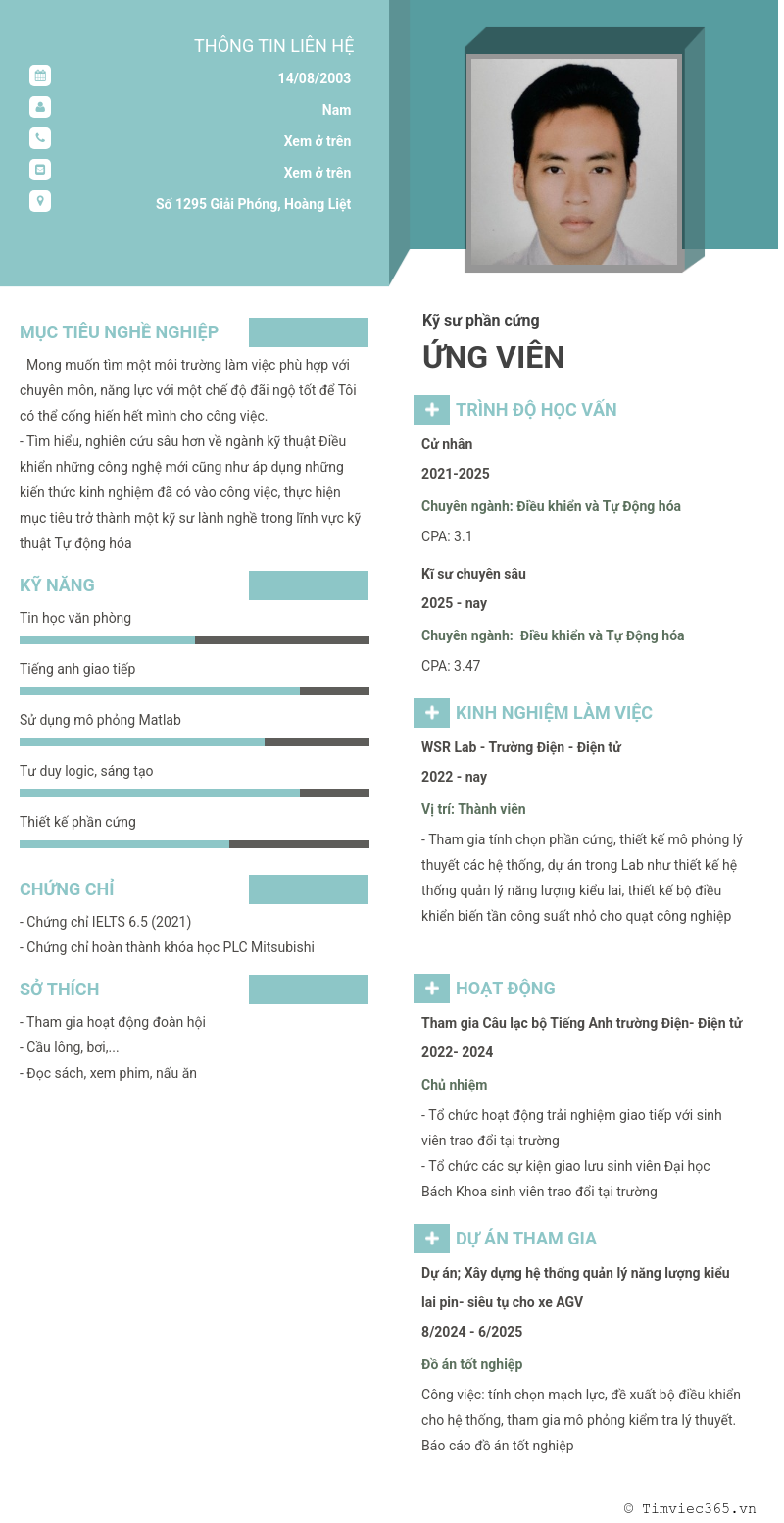 CV ứng viên