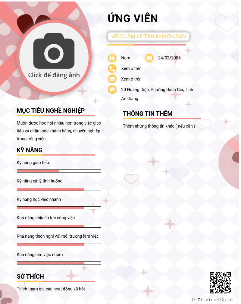 CV ứng viên