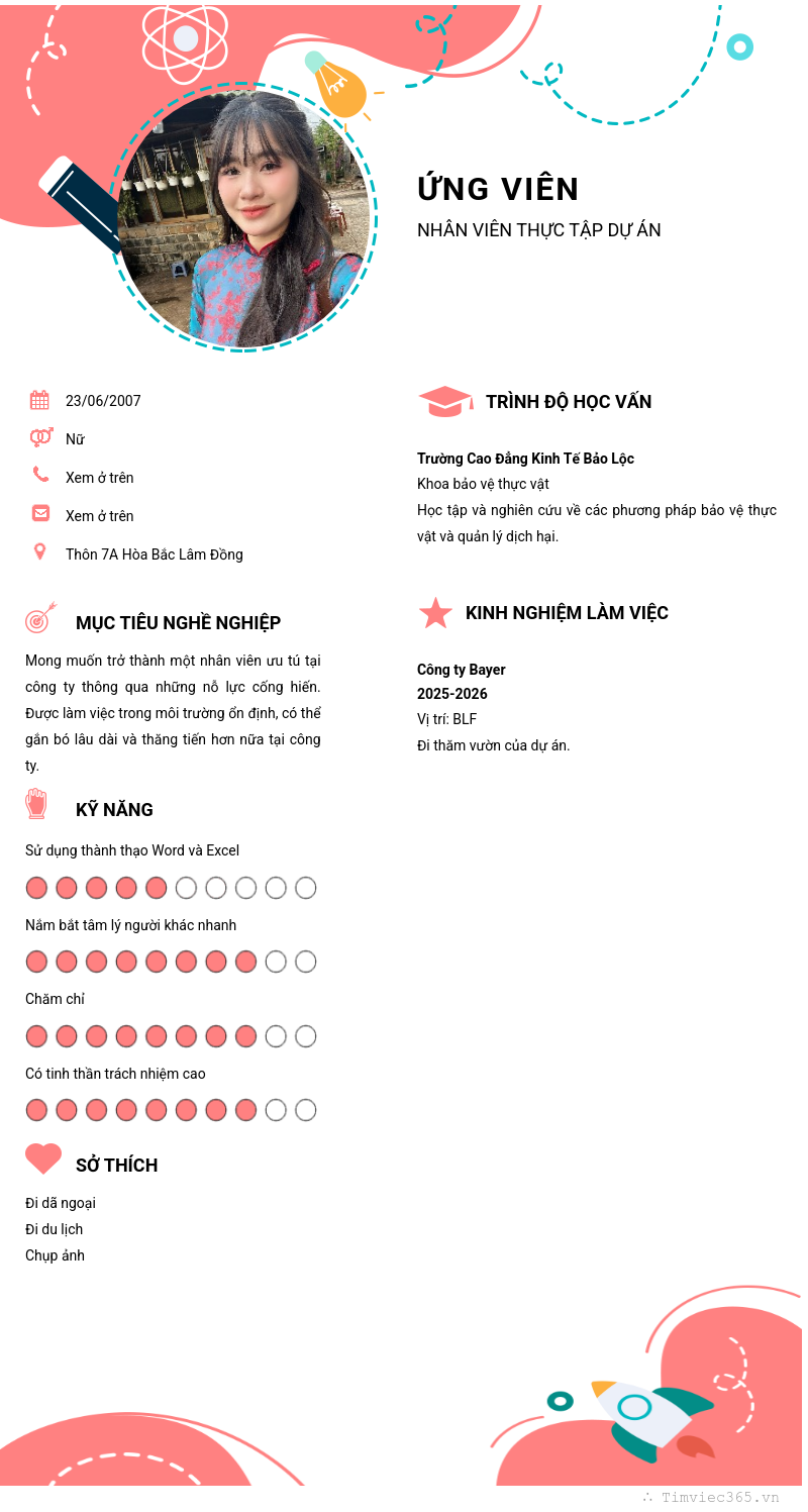 CV ứng viên