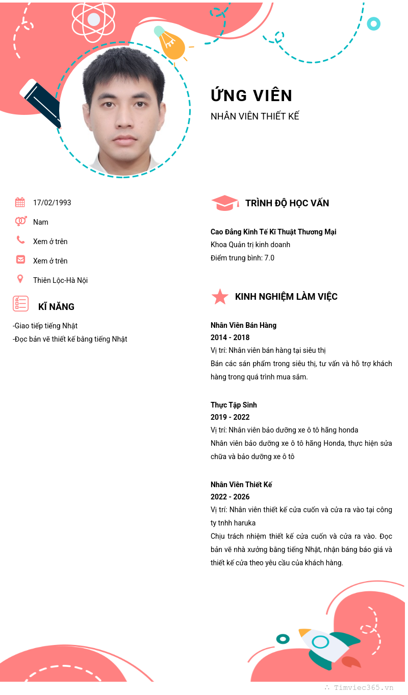 CV ứng viên