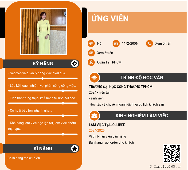 CV ứng viên