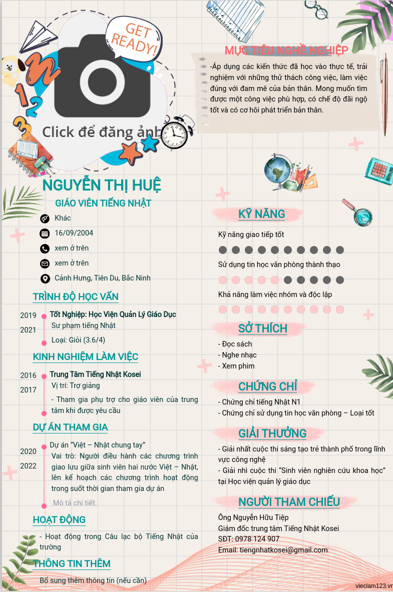 CV ứng viên