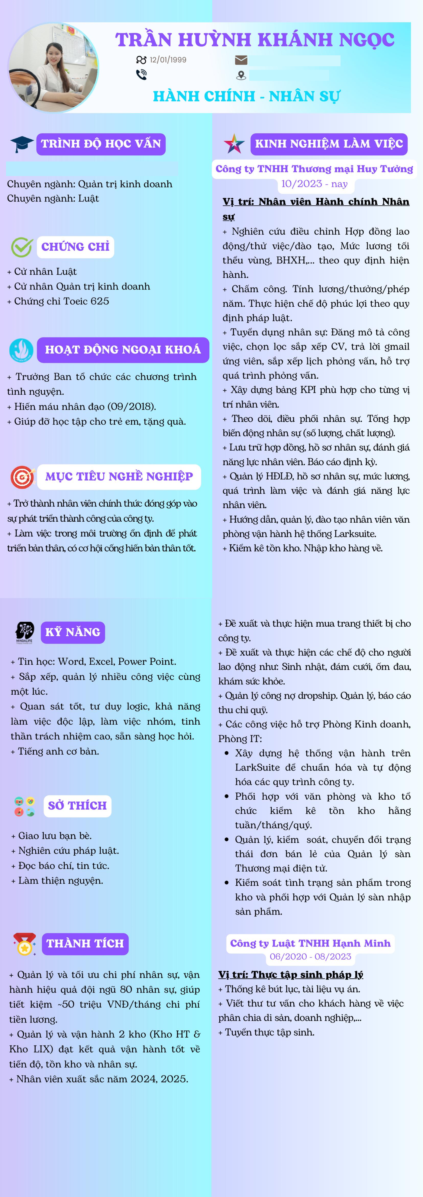 CV ứng viên