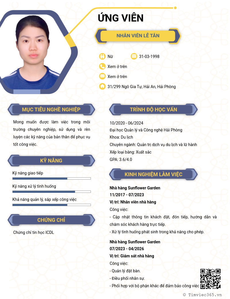 CV ứng viên