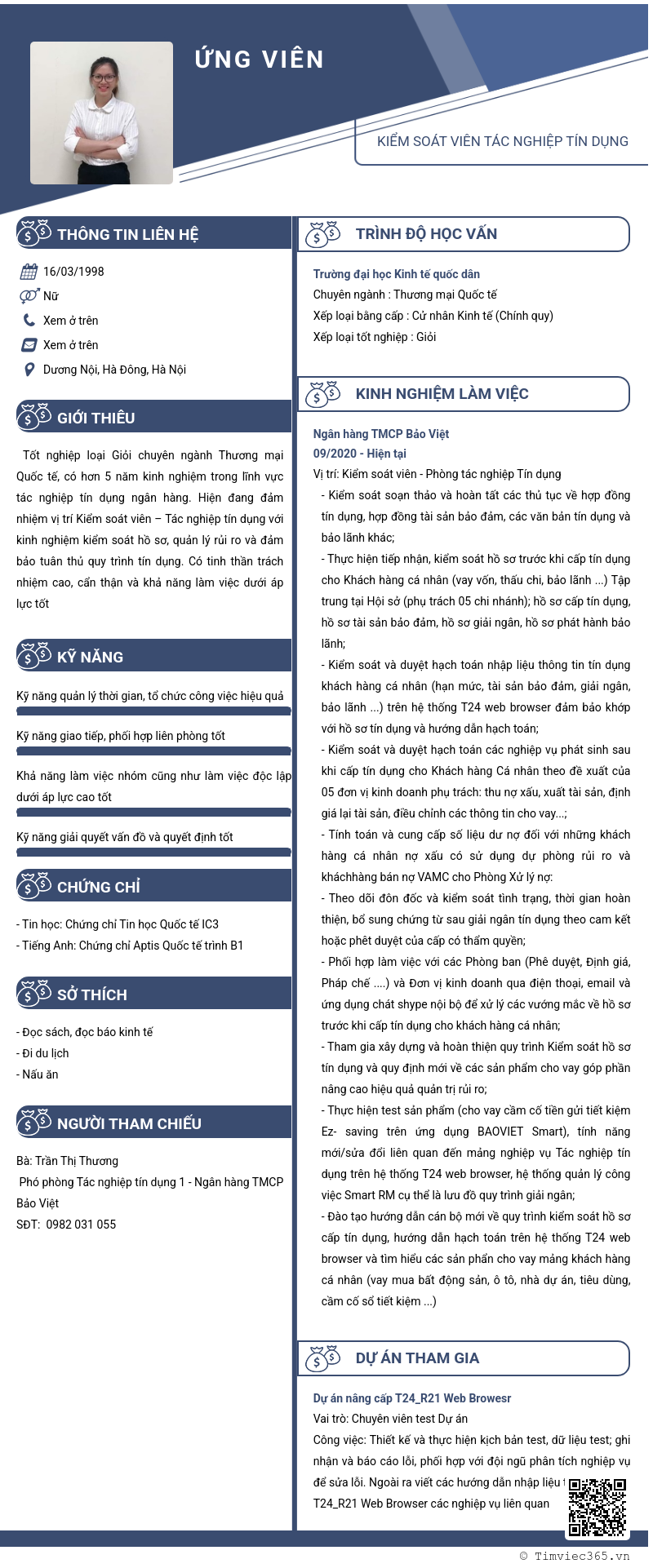 CV ứng viên