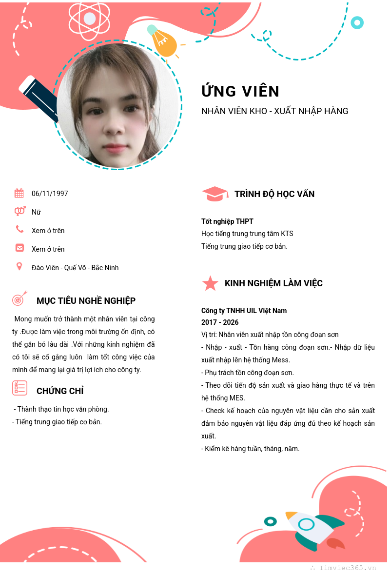 CV ứng viên