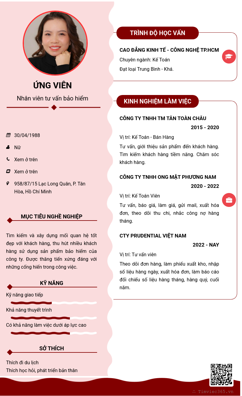 CV ứng viên