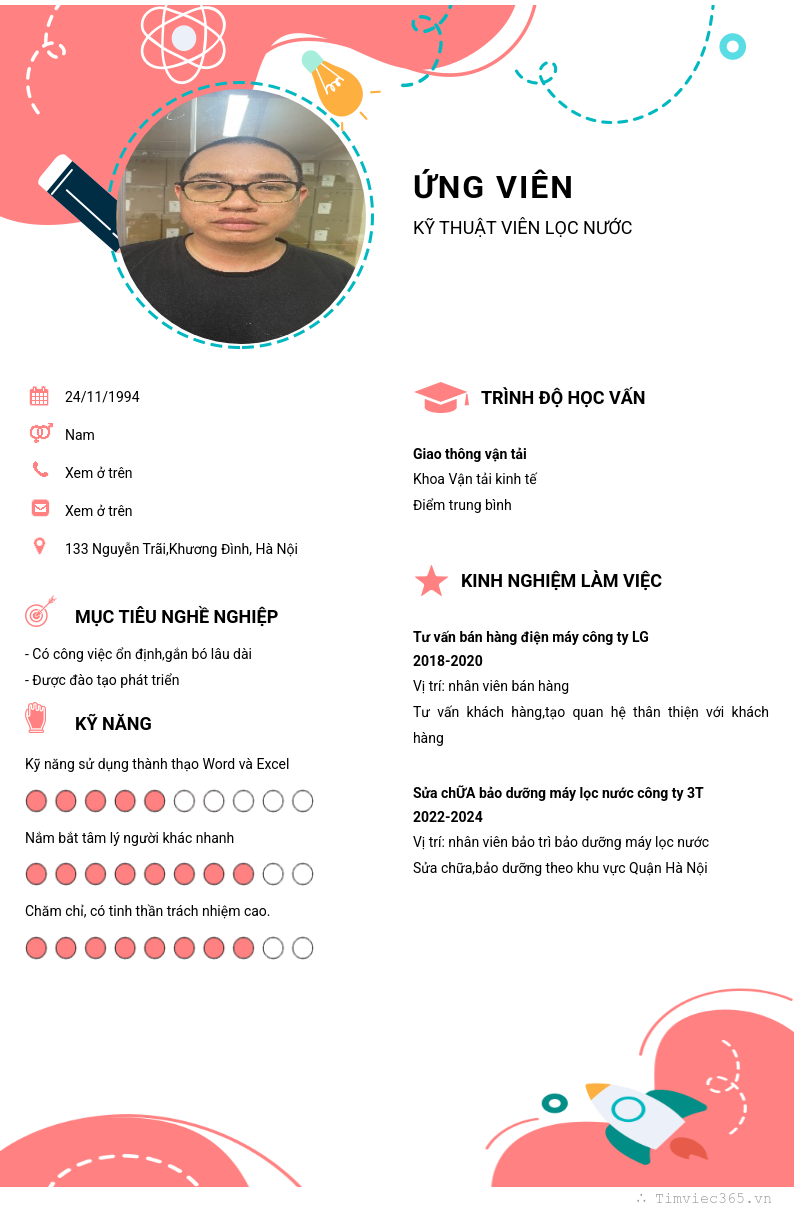 CV ứng viên