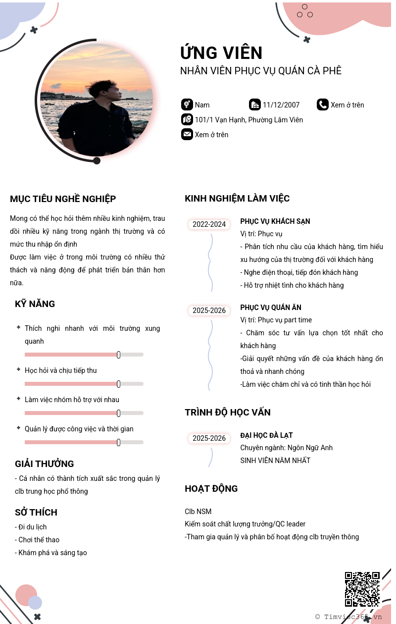 CV ứng viên
