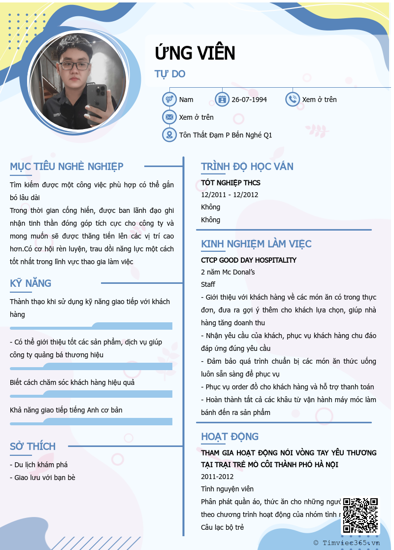 CV ứng viên