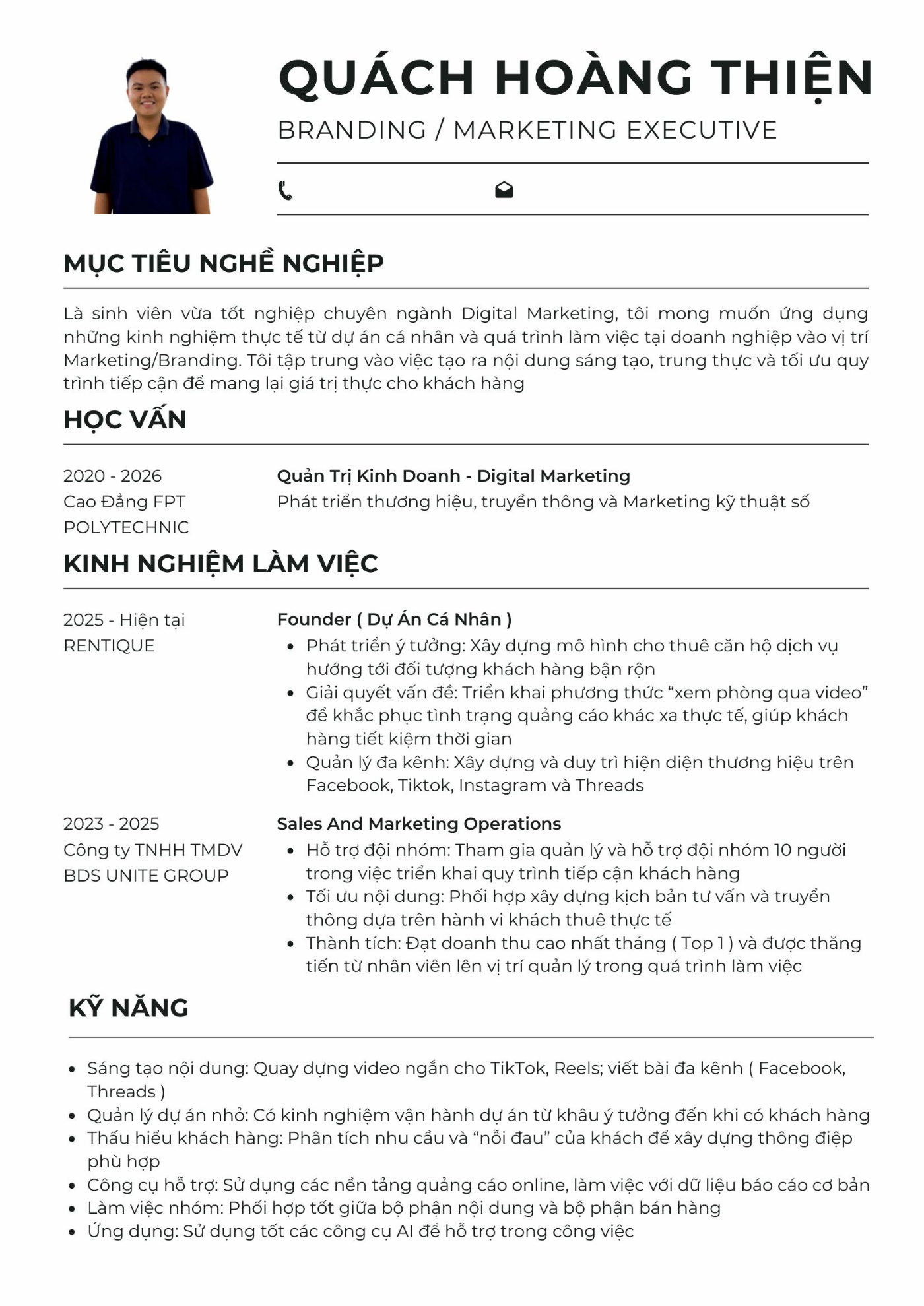 CV ứng viên