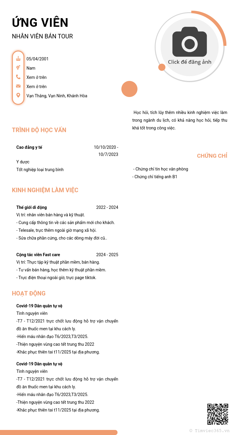 CV ứng viên