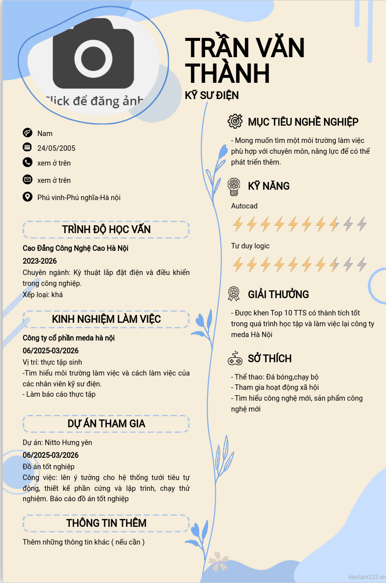 CV ứng viên