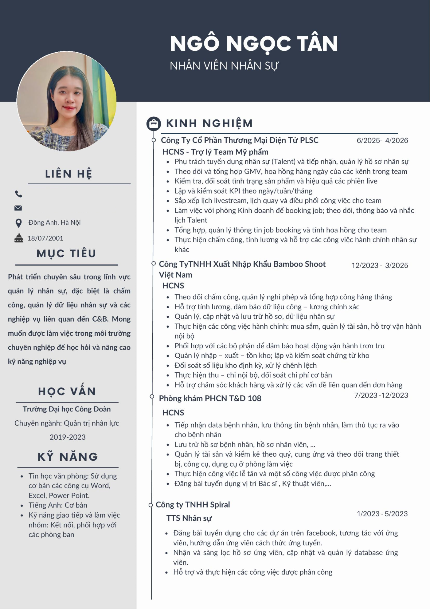 CV ứng viên