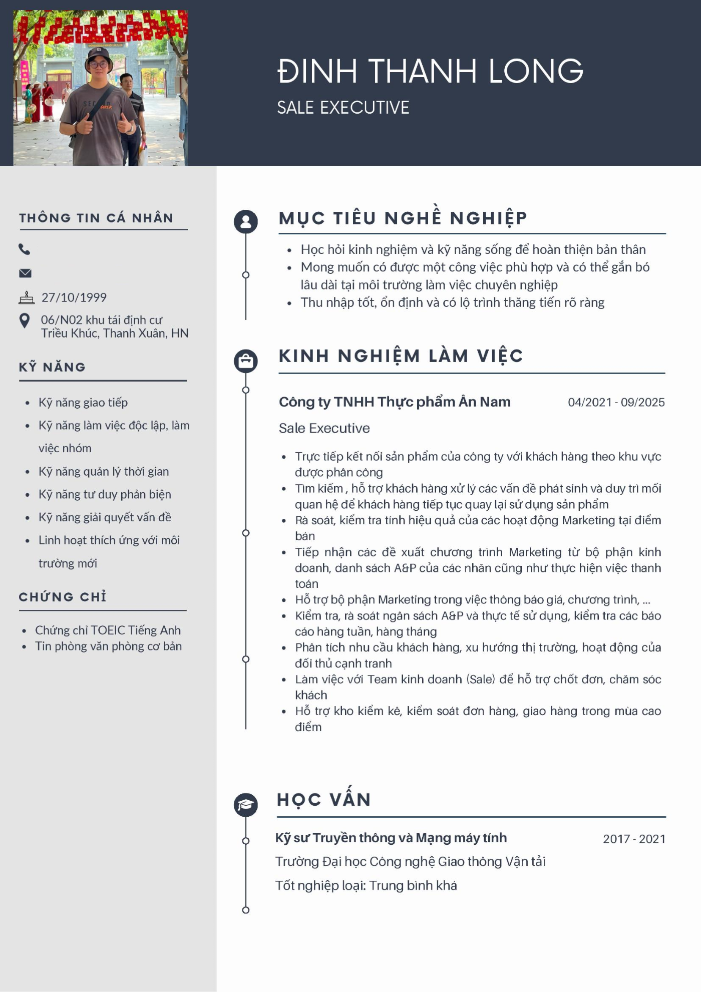 CV ứng viên