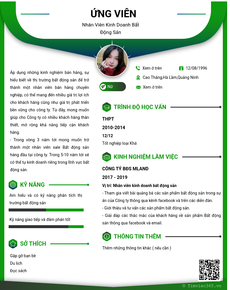 CV ứng viên