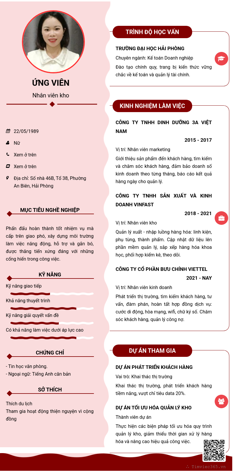 CV ứng viên