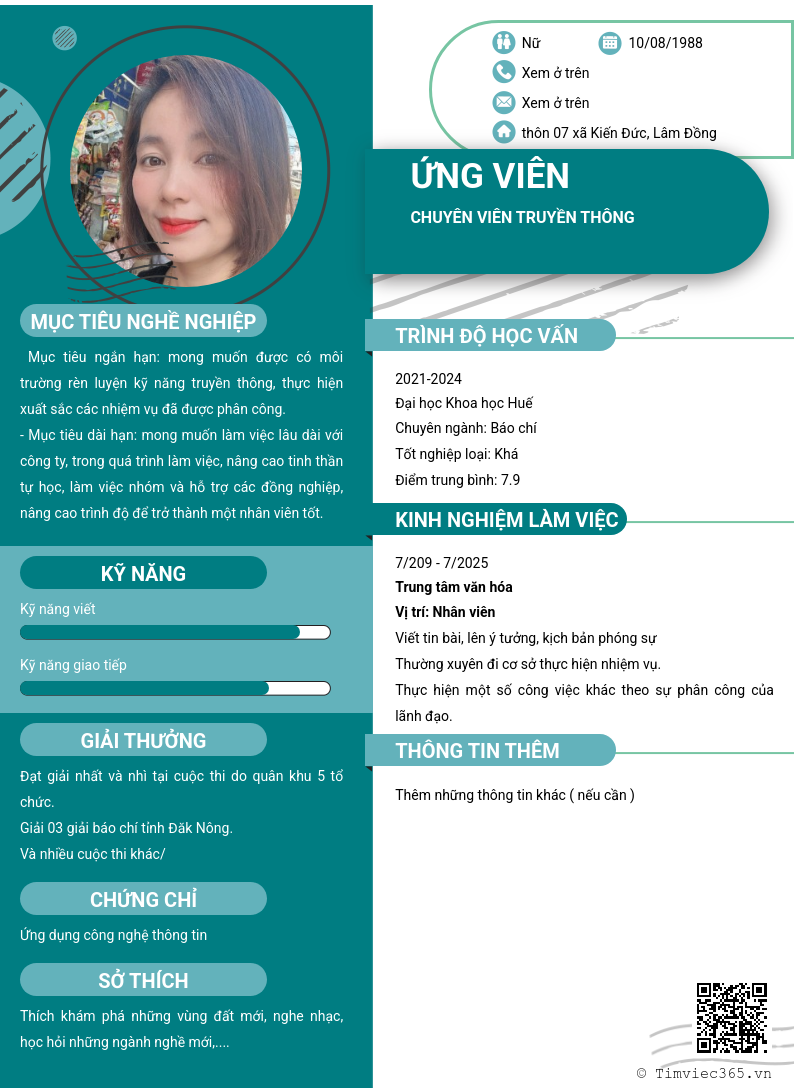CV ứng viên