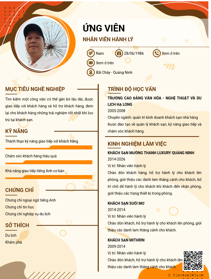 CV ứng viên