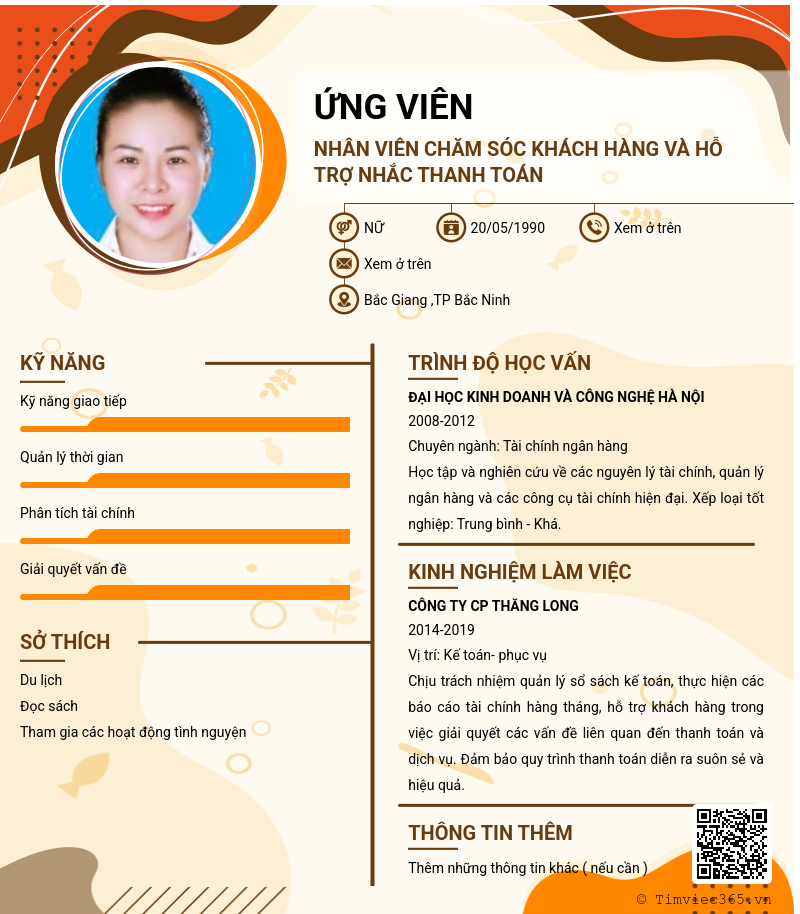 CV ứng viên