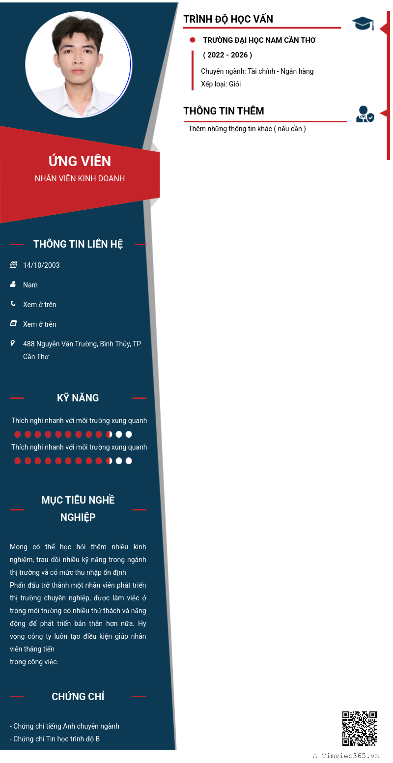 CV ứng viên