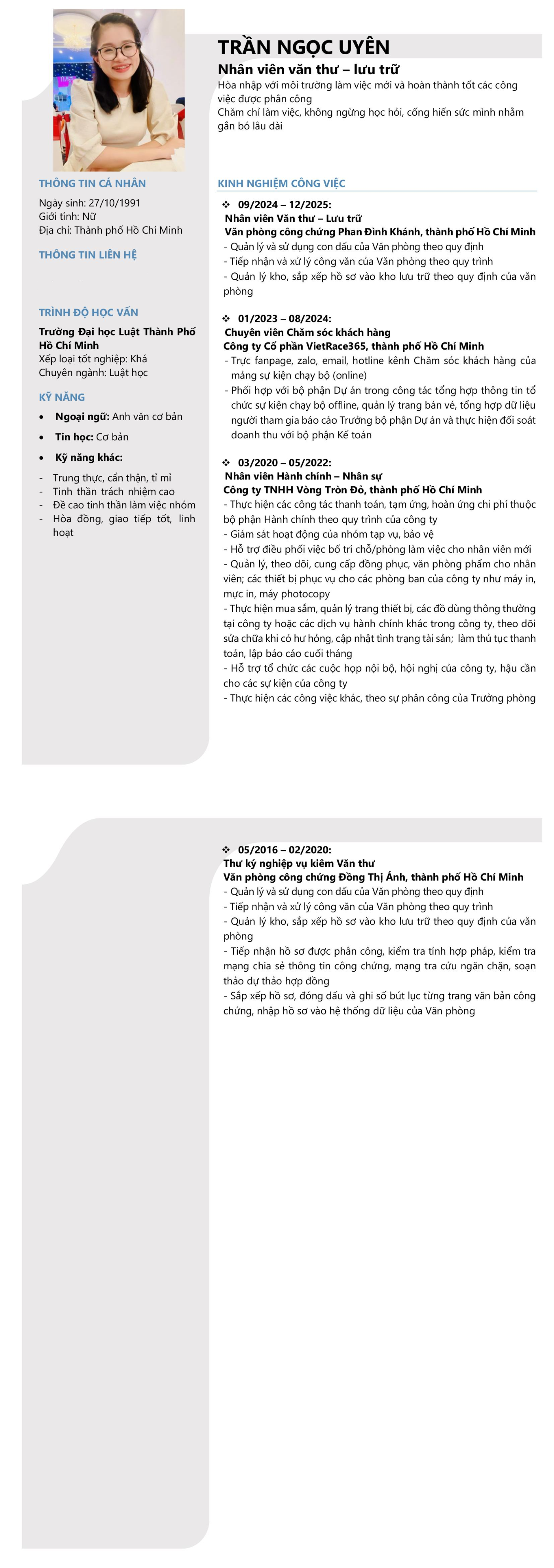 CV ứng viên