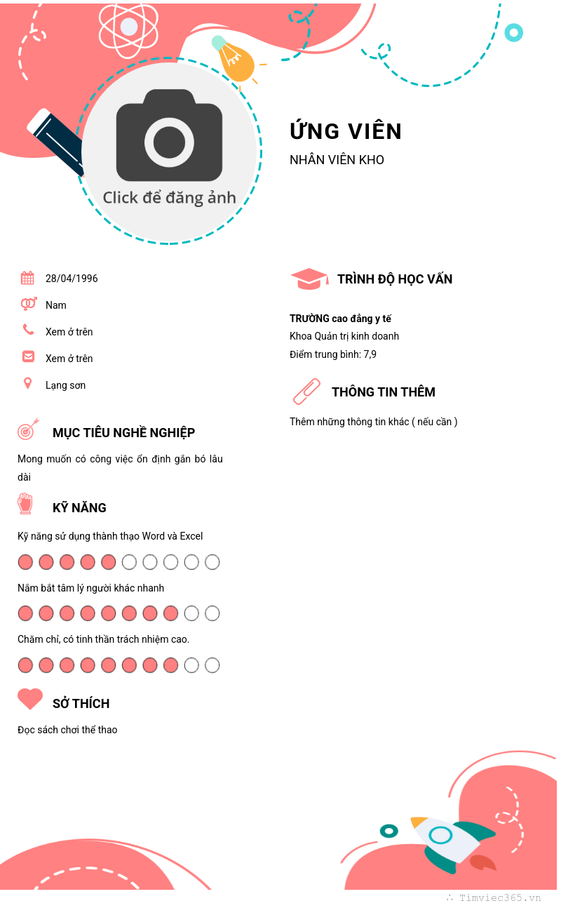 CV ứng viên