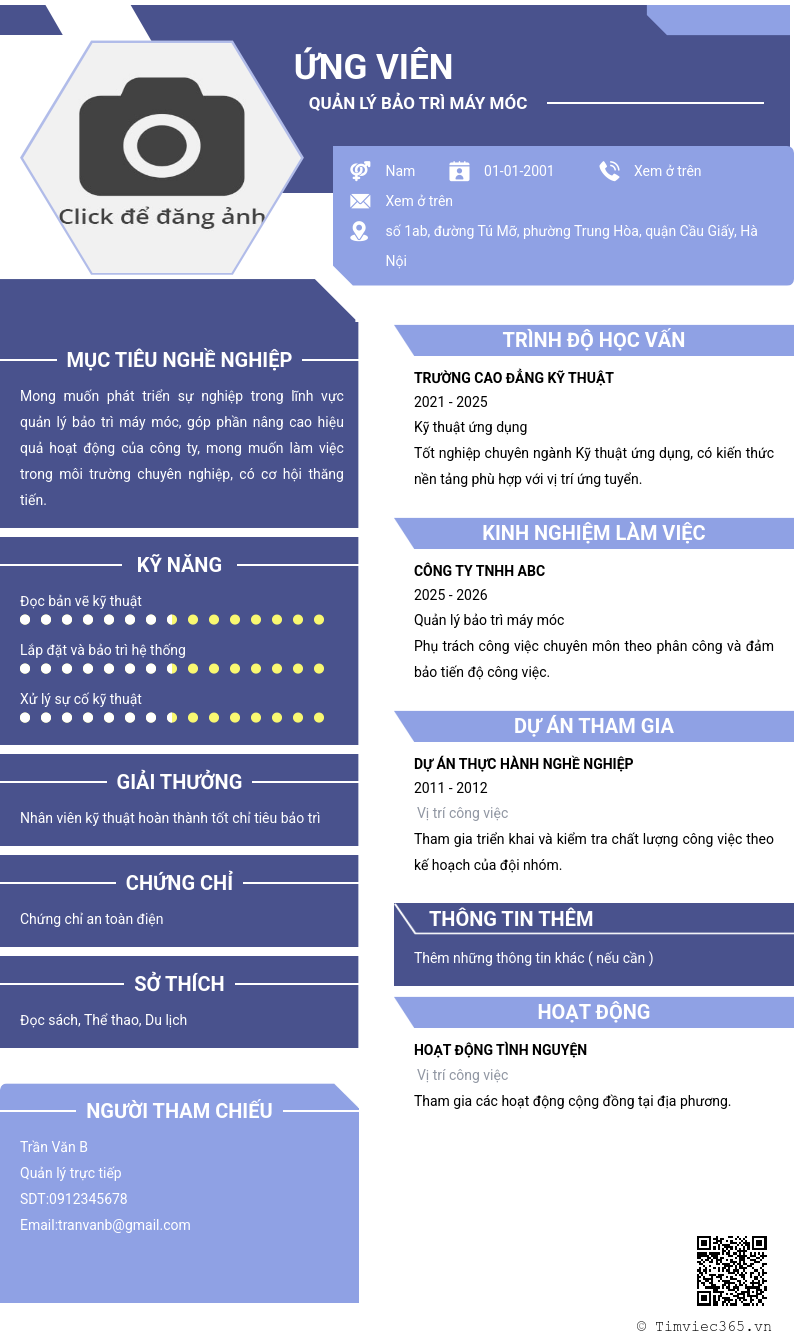 CV ứng viên