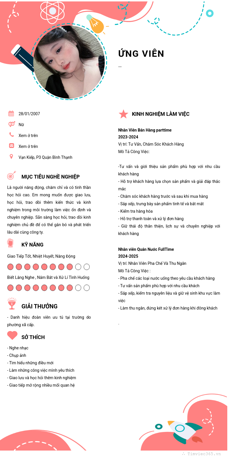 CV ứng viên