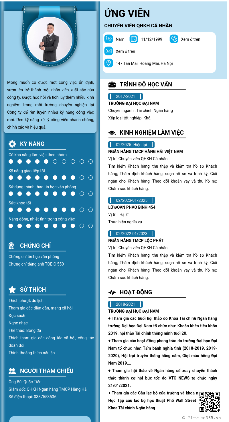 CV ứng viên