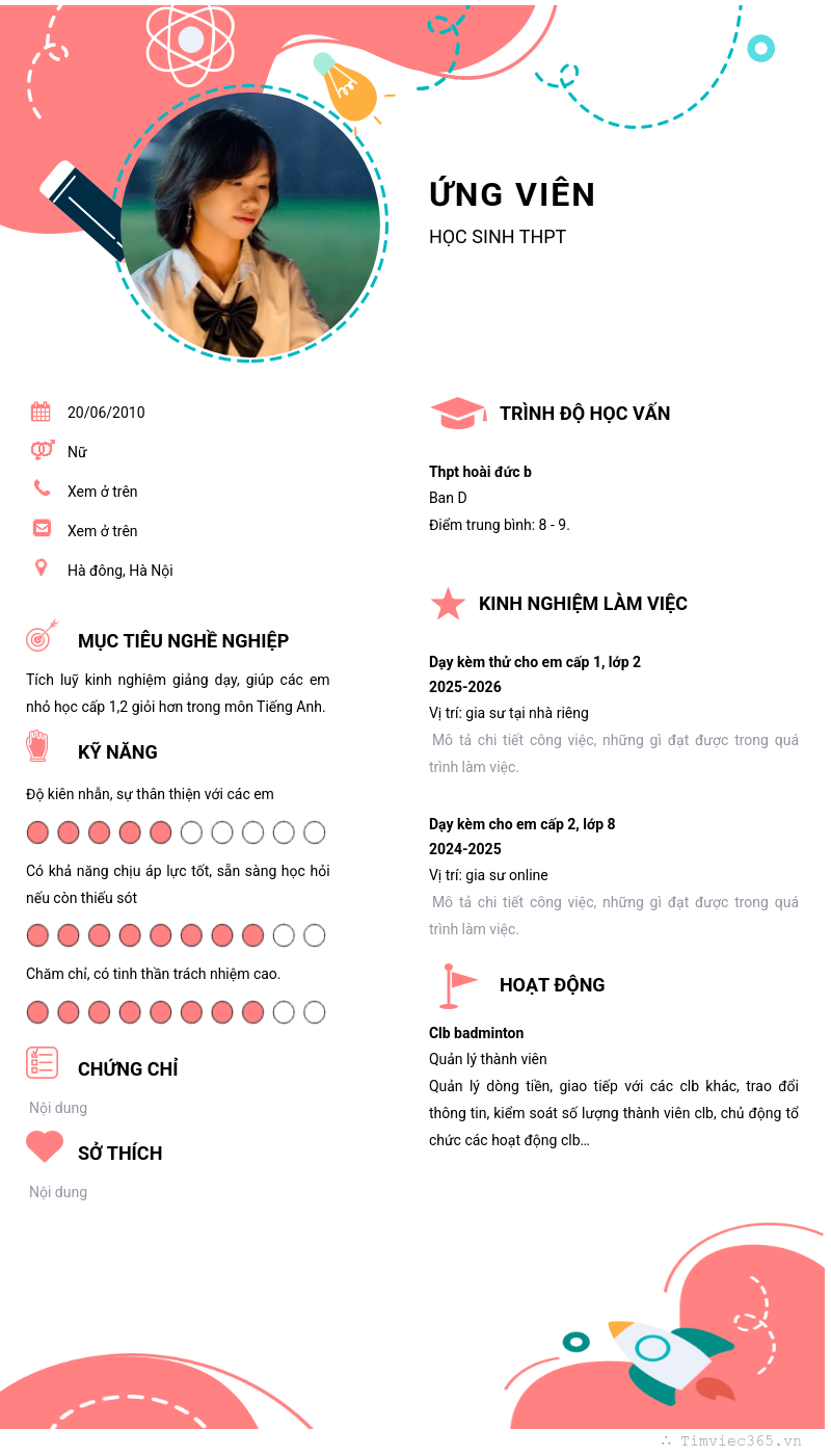 CV ứng viên