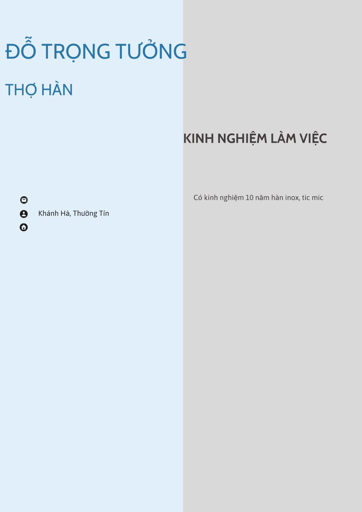 CV ứng viên