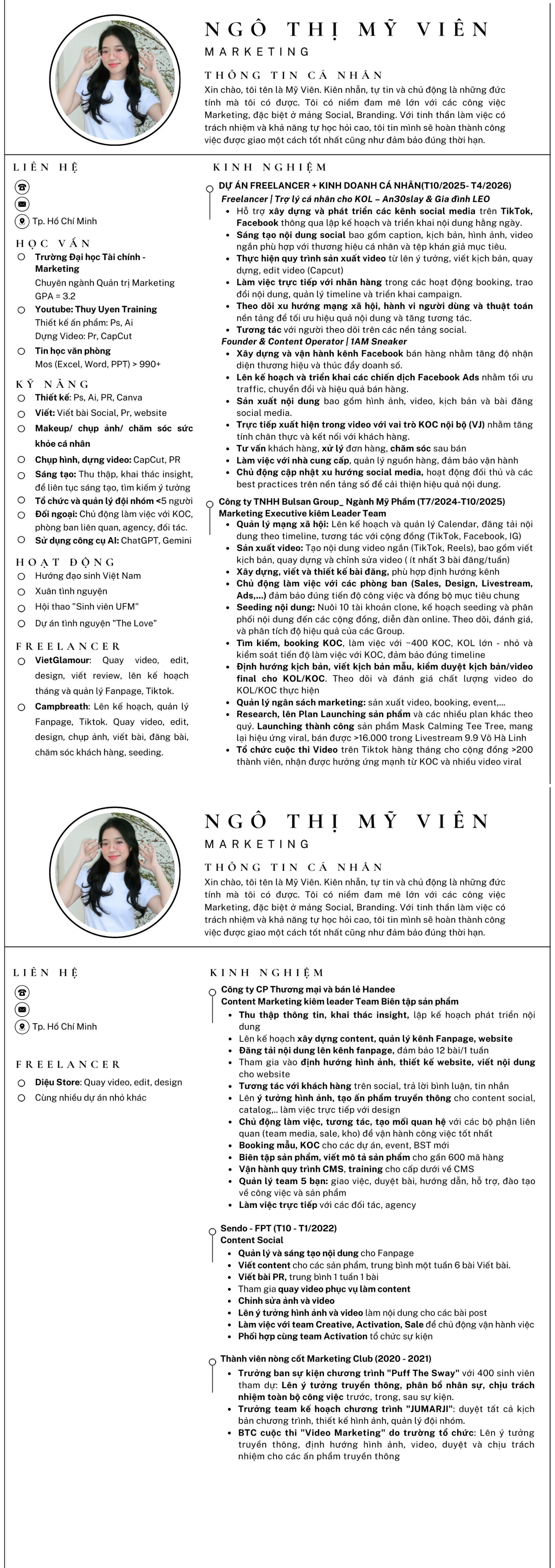 CV ứng viên