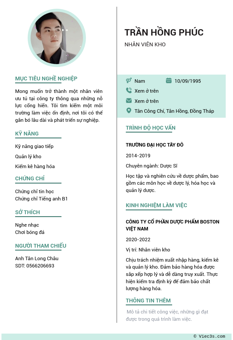 CV ứng viên