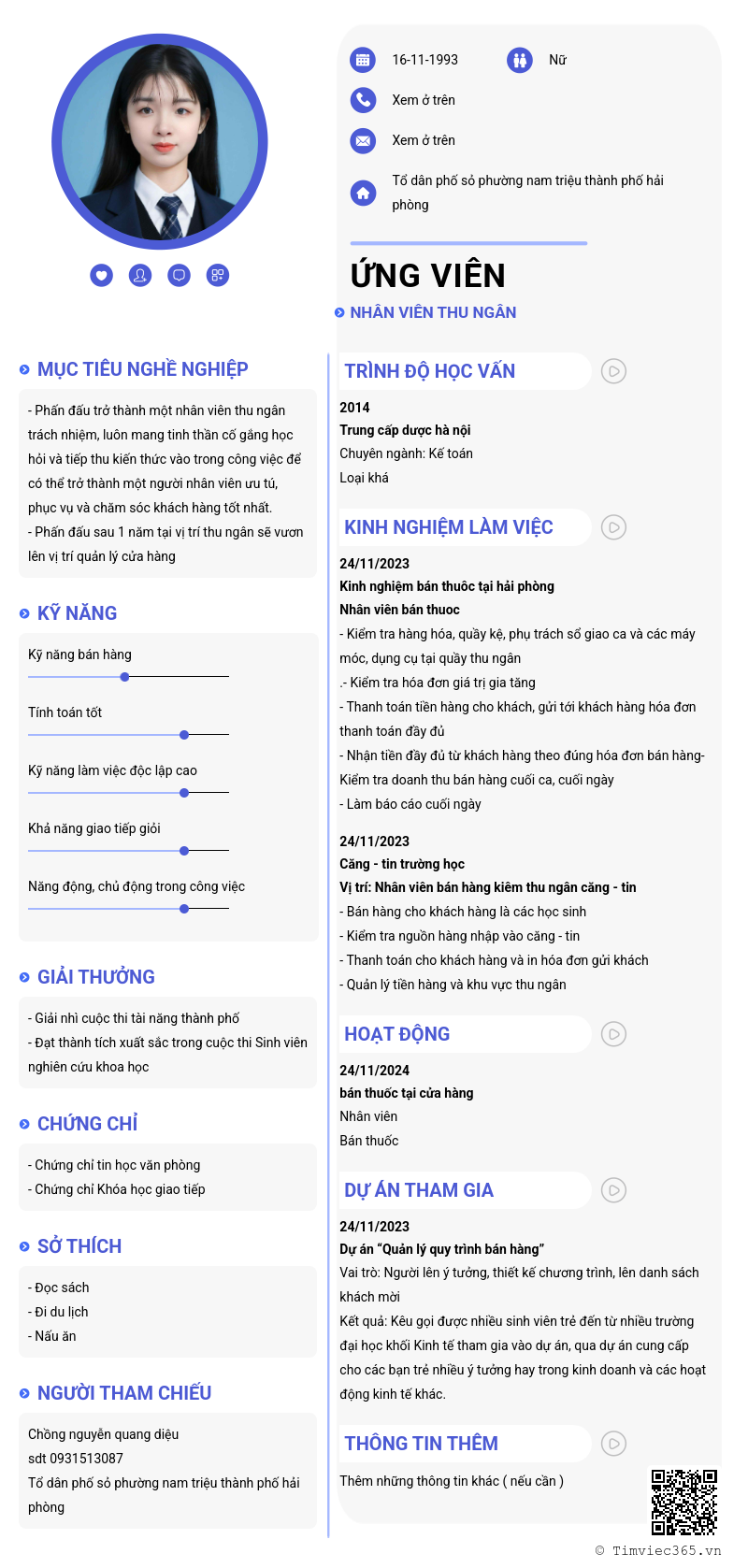 CV ứng viên