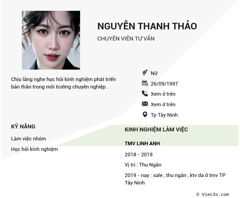 CV ứng viên