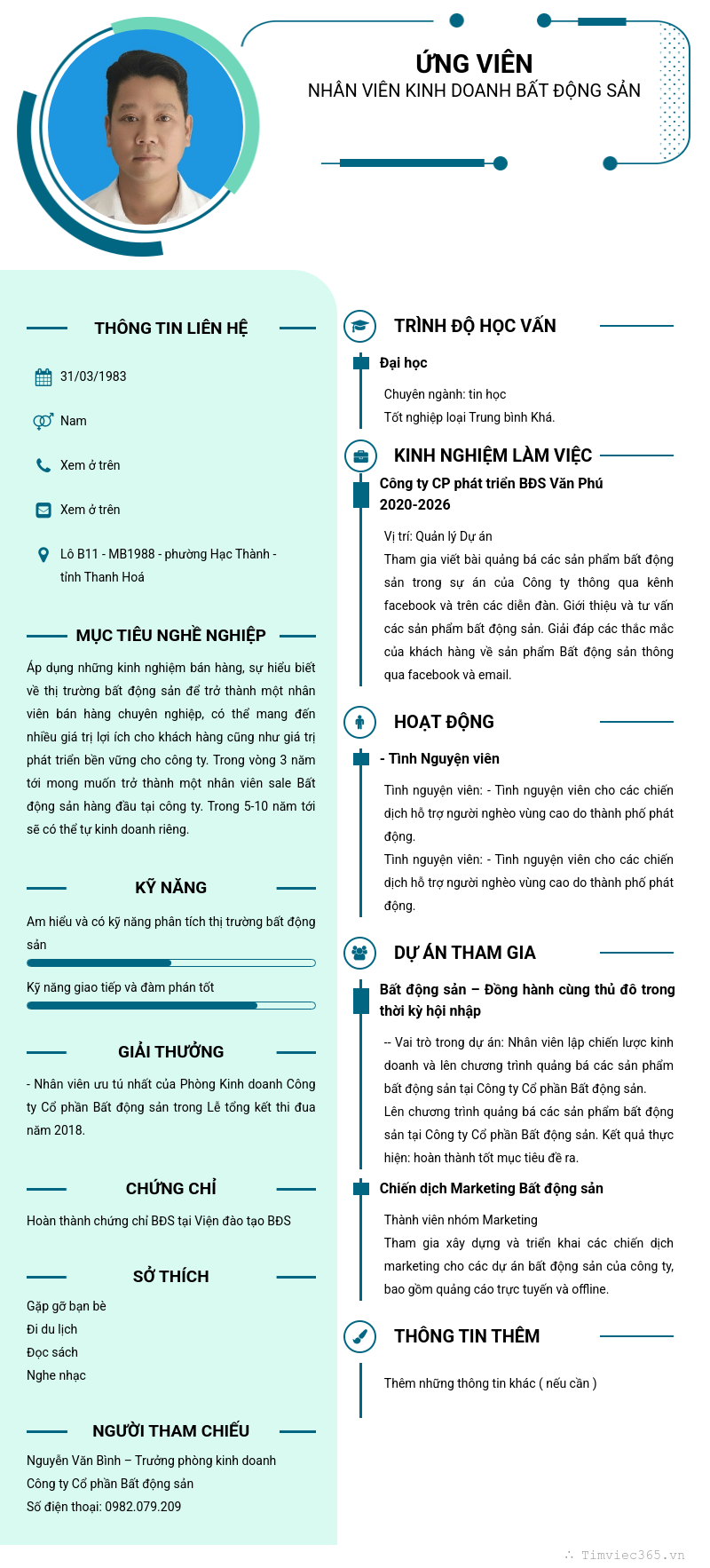 CV ứng viên